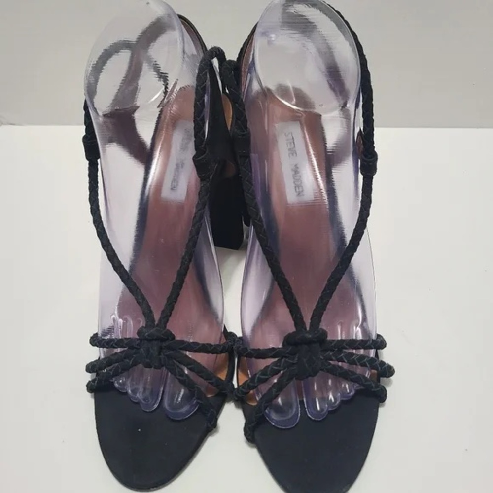 Steve Madden Black Strappy Women's Heels
